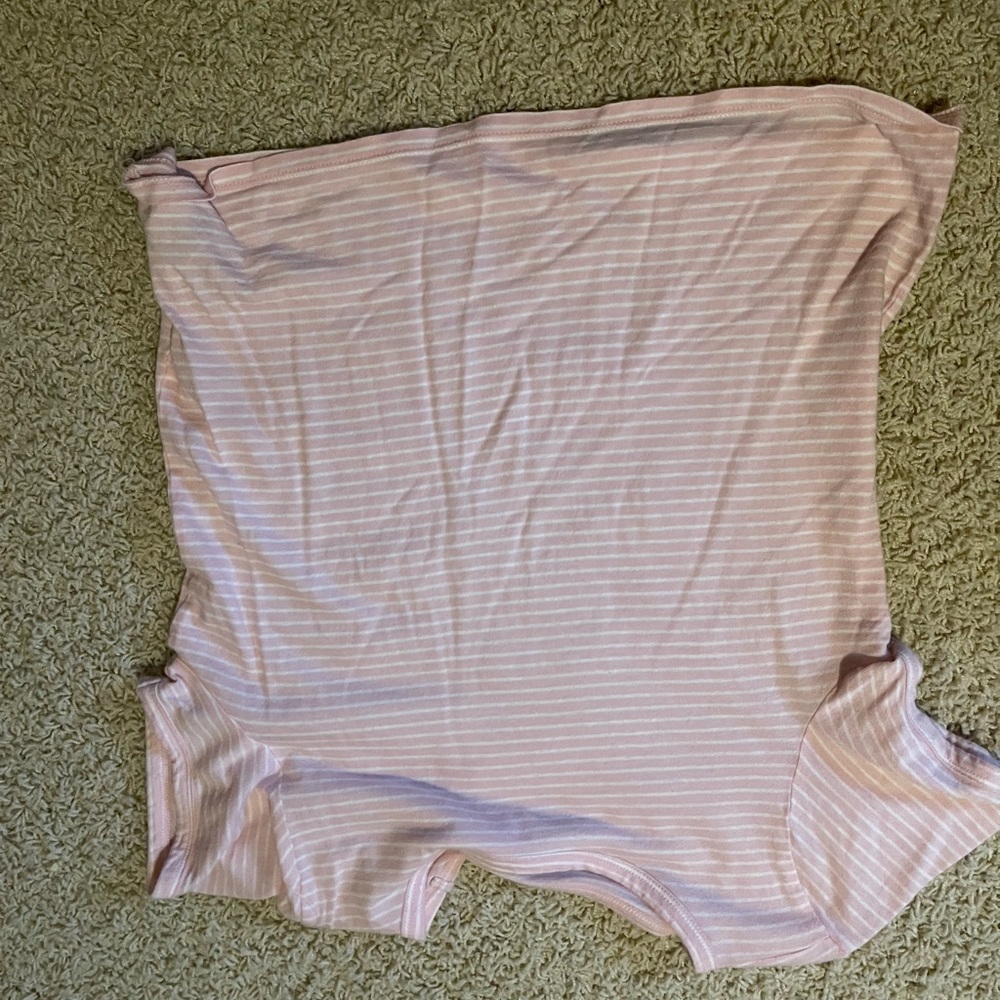 Pink and white striped shirt